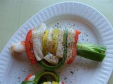 Tintenfisch-Zucchini-Paprika-Spieß - Rezept