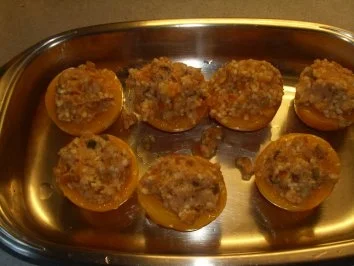 Rezept: Dessert: Gefüllte Pfirsiche Bild Nr. 4 Dessert: Gefüllte Pfirsiche - Rezept - Bild Nr. 4