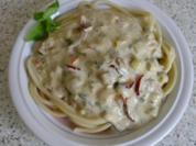 Maccaroni mit Ziegenfrischkäsesauce - Rezept
