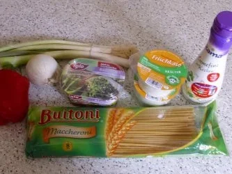 Maccaroni mit Ziegenfrischkäsesauce - Rezept - Bild Nr. 2