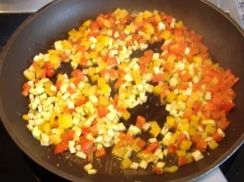 Spaghetti mit Lammrückenfilet und Paprikaschaum - Rezept - Bild Nr. 2