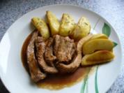 Schweinsrippchen gefüllt und Rosmarinkartoffeln - Rezept