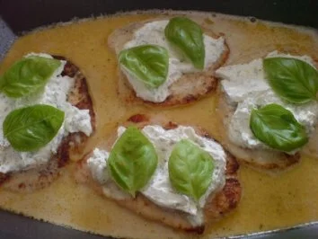 Rezept: Hähnchenfilet mit Käsehaube Bild Nr. 11 Hähnchenfilet mit Käsehaube - Rezept - Bild Nr. 11