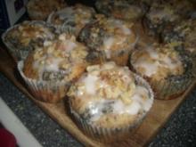 Muffins á la Mohn mit Nüssen, Lebkuchen und Grieß - Rezept