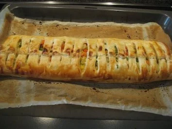 Kartoffel_Gemüse-Strudel mit Schnittlauchsauce - Rezept - Bild Nr. 3