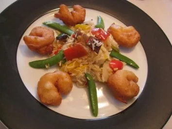 Rezept: Gebackene Garnelen & Wok Mix mit Basmatireis Bild Nr. 11 Gebackene Garnelen & Wok Mix mit Basmatireis - Rezept - Bild Nr. 11