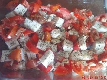 Ziegenkäse mit Tomaten - Rezept