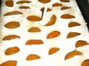 Gehaltvoller Blechkuchen mit Aprikosen - Rezept
