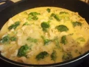 Fleisch: Penne mit Hühnchen, Brokkoli und Käse - Rezept