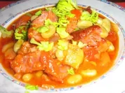 Kasslertopf mit Bohnen und Gemüse - Rezept