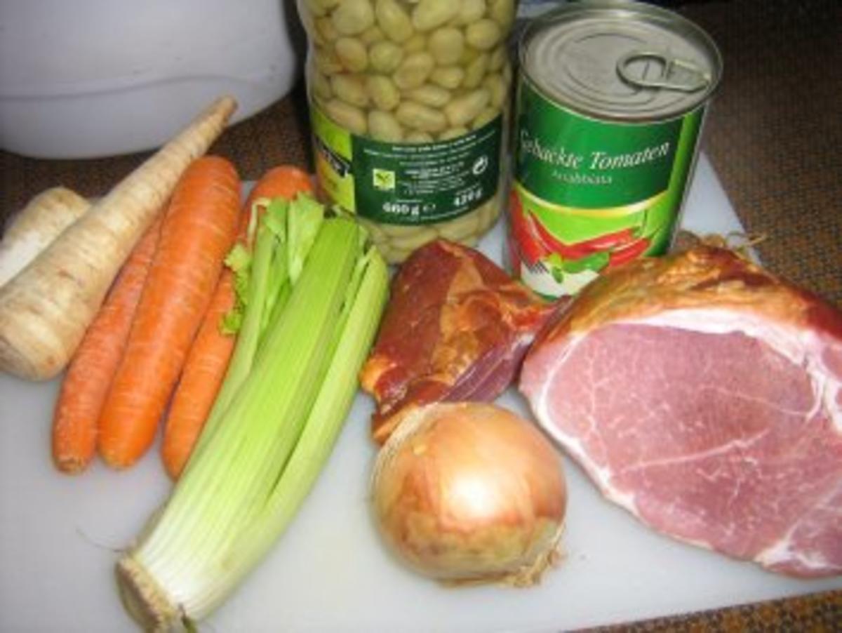 Kasslertopf mit Bohnen und Gemüse - Rezept - Bild Nr. 2