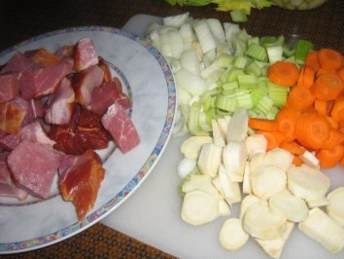 Kasslertopf mit Bohnen und Gemüse - Rezept - Bild Nr. 3
