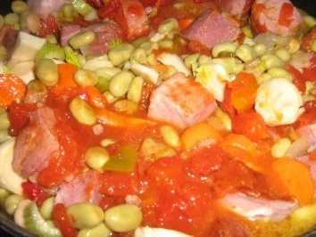 Kasslertopf mit Bohnen und Gemüse - Rezept - Bild Nr. 5