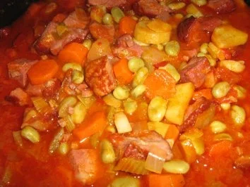 Kasslertopf mit Bohnen und Gemüse - Rezept - Bild Nr. 7