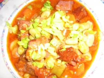 Kasslertopf mit Bohnen und Gemüse - Rezept - Bild Nr. 8