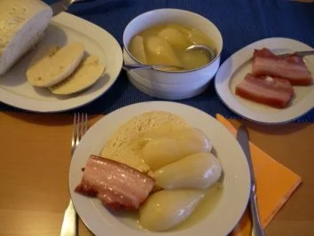 Rezept: Birnen und Hüddel Birnen und Hüddel - Rezept