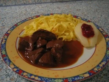 Hirschgulasch - Rezept
