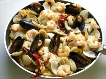Paella mariscos - Rezept