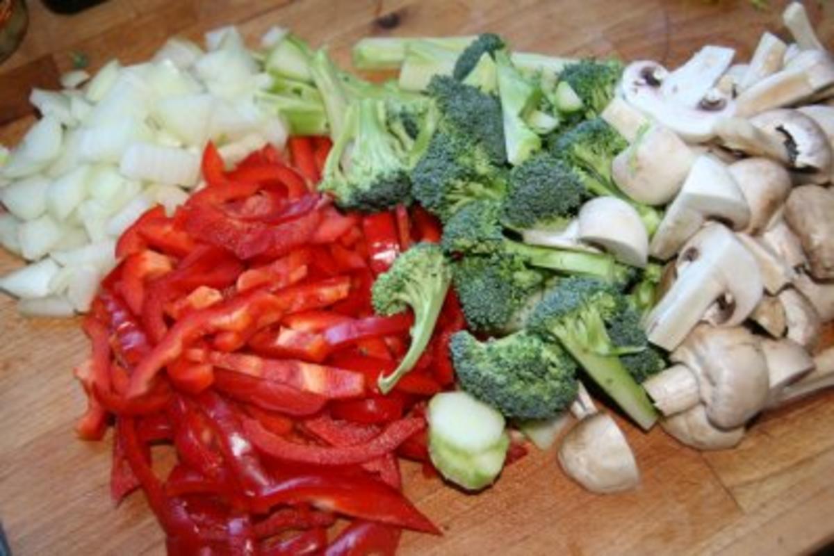 Hähnchenbrustfilet mit Wok-Gemüse und Cashews - Rezept - Bild Nr. 4