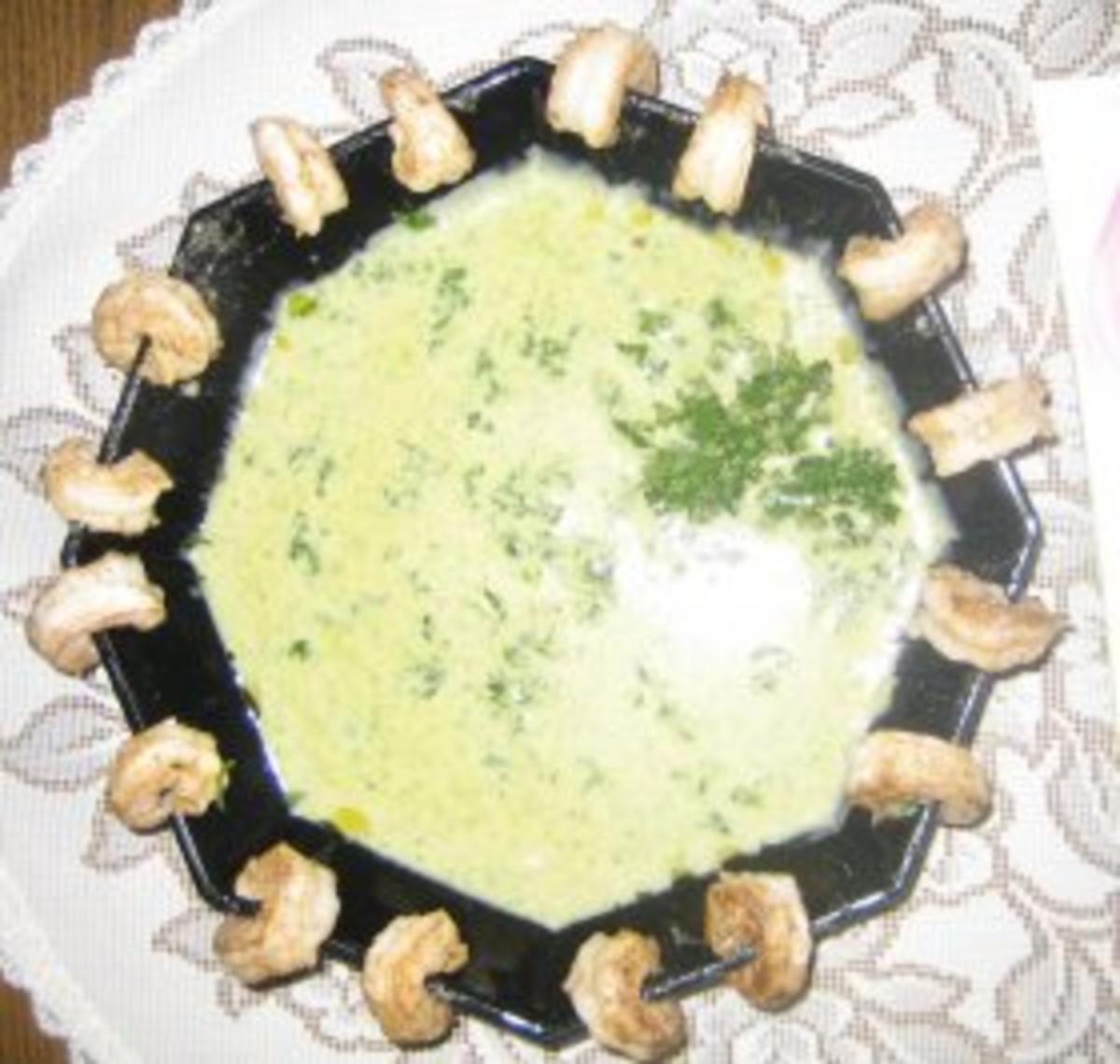 Suppen – Gebratene Garnelen an Petersiliensüppchen - Rezept - Bild Nr. 3