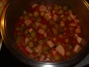 Eintöpfe: Rosenkohl - Paprika - Topf - Rezept - Bild Nr. 3