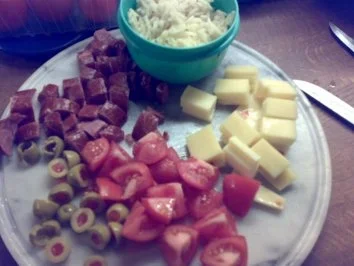 Rezept: Reispfännchen mit Cabanossi Reispfännchen mit Cabanossi - Rezept