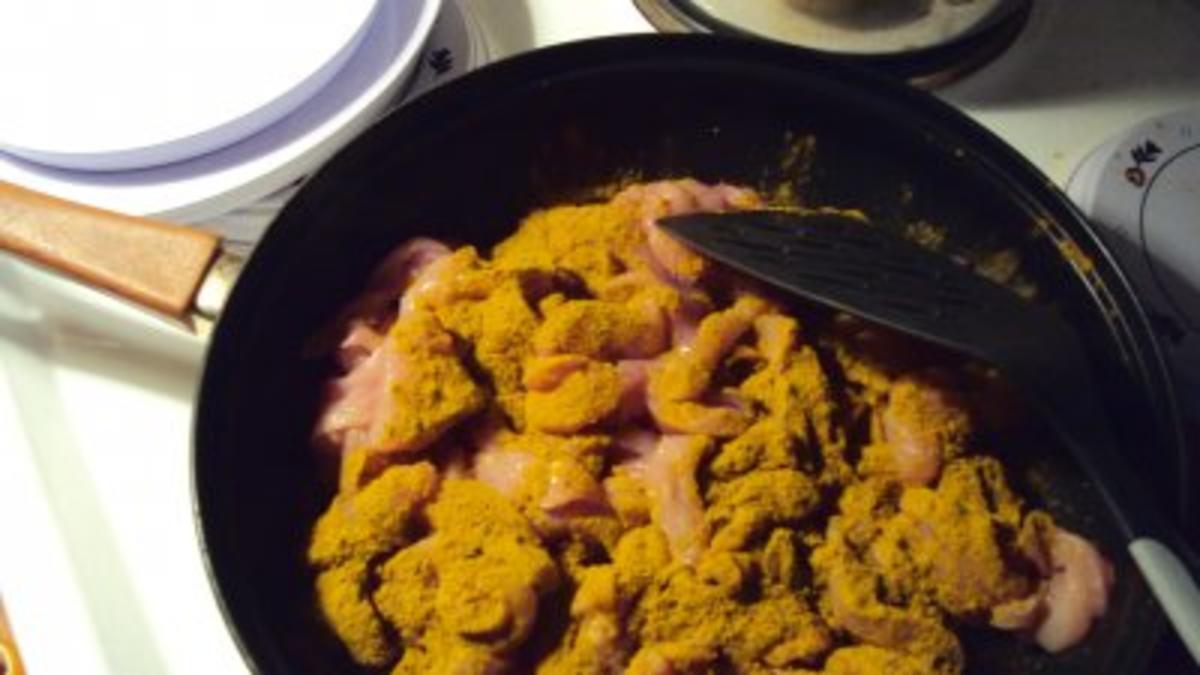 Curry-Hähnchengeschnetzeltes - Rezept