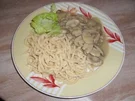 Champignon-Schweinerückensteaks mit Spätzle (Bild ist unterwegs) - Rezept