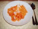 Spaghetti in Paprika-Carbonara-Sauce - Rezept