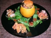 Meeresfrüchte in Orangen geröstet - Rezept