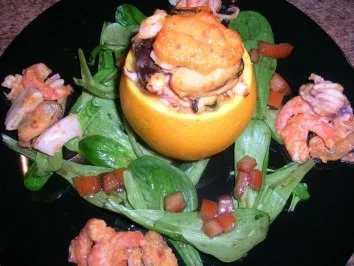 Meeresfrüchte in Orangen geröstet - Rezept - Bild Nr. 2