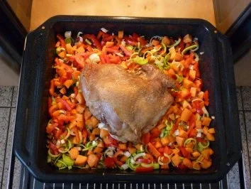 Putenoberkeule  mit Gemüse - Rezept - Bild Nr. 5