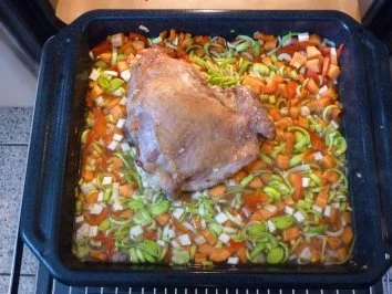 Putenoberkeule  mit Gemüse - Rezept - Bild Nr. 6