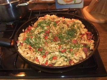 Rezept: Rustikale Nudelpfanne Rustikale Nudelpfanne - Rezept