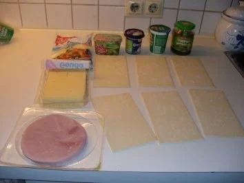 Rezept: SChinkenhörnchen Nr. 2 Bild Nr. 2 SChinkenhörnchen Nr. 2 - Rezept - Bild Nr. 2