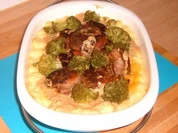 Frikadellen im Pürree- Nest - Rezept