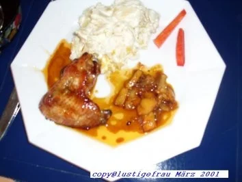 Karoffelsalat von einer Schwäbin , aber nicht schwäbisch - Rezept