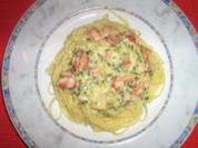 Spaghetti mit Paprika-Gorgonzola-Soße - Rezept
