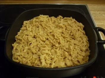 Rezept: E: Spätzle selbstgemacht E: Spätzle selbstgemacht - Rezept