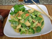 Hähnchengeschnetzeltes mit Brokkoli und Karotten - Rezept