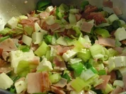 Porree/Schinkensalat mit Hirtenkäse - Rezept