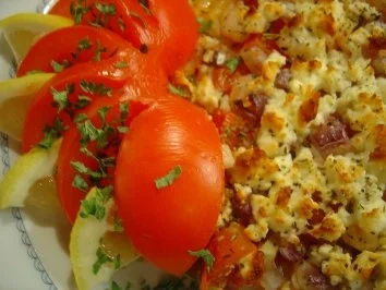 Rezept: Pizza mit Eismeer-Garnelen und Schafskäse Bild Nr. 2 Pizza mit Eismeer-Garnelen und Schafskäse - Rezept - Bild Nr. 2