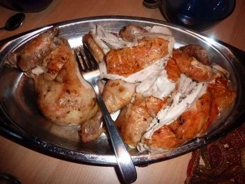 Fl/Huhn: Brathähnchen mit Kartoffelspalten - Rezept - Bild Nr. 6