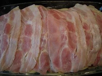 Rezept: Putenbrustfilet, Aubergine, Porree und Champignons, mit Käse überbacken Bild Nr. 10 Putenbrustfilet, Aubergine, Porree und Champignons, mit Käse überbacken - Rezept - Bild Nr. 10