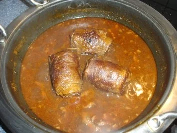 Rouladen mit Speck und Champignons - Rezept