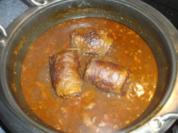 Rouladen mit Speck und Champignons - Rezept