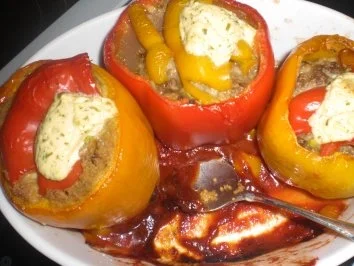 Rezept: Paprikaschoten mit Couscousfüllung Bild Nr. 3 Paprikaschoten mit Couscousfüllung - Rezept - Bild Nr. 3