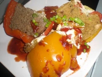 Rezept: Paprikaschoten mit Couscousfüllung Bild Nr. 4 Paprikaschoten mit Couscousfüllung - Rezept - Bild Nr. 4