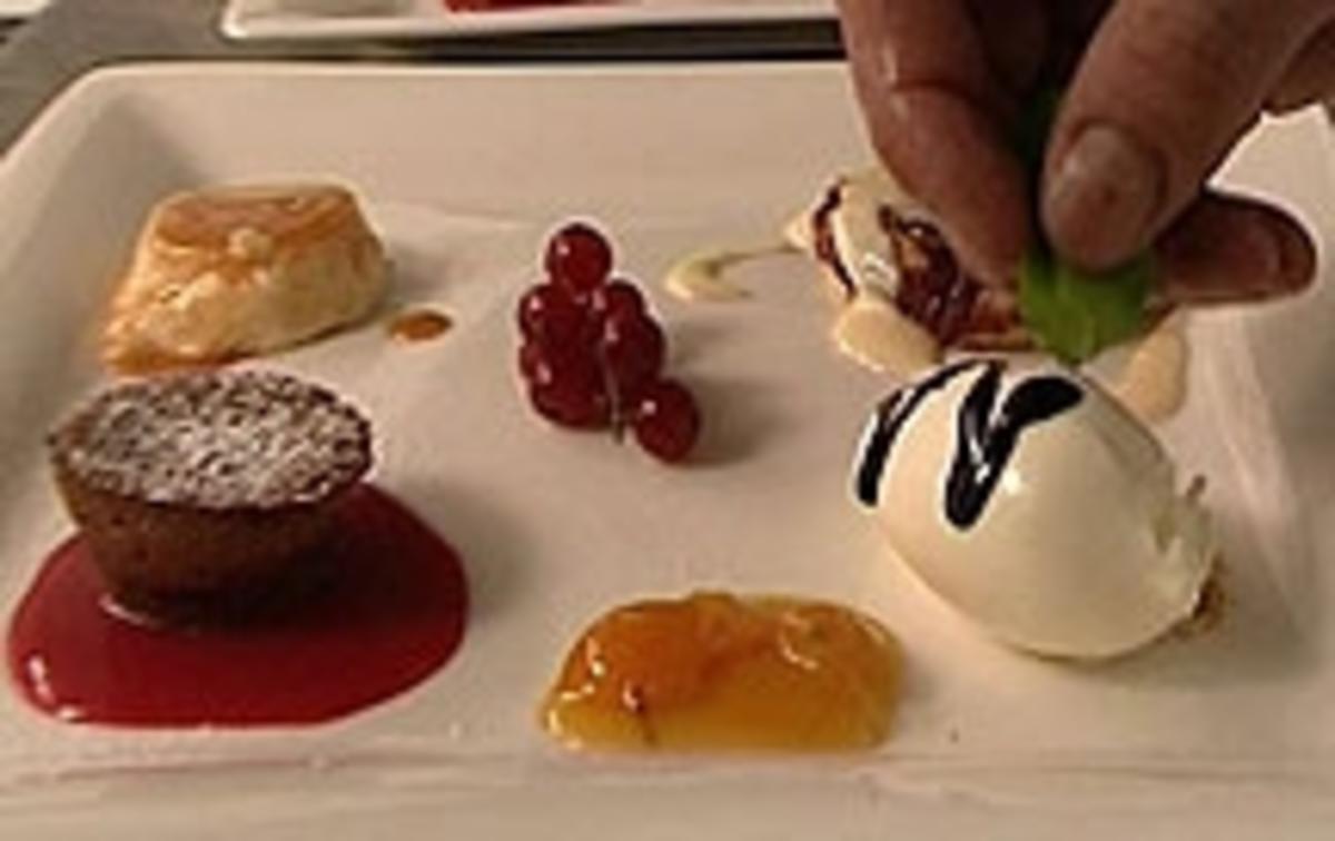 Dessertreichtum - Kirsch-Clafoutis, Schokolaküchlein, Creme renversee - Rezept - Bild Nr. 9