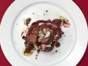 Buttermilch-Panna-Cotta mit Sauternes-Gelee und Himbeercoulis - Rezept